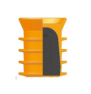 4 1/2 PDC Pengeboran Plastik Cored Non Rotating Cement Plug untuk Oil&Gas Well Cementing