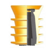 5 1/2 PDC Pengeboran Plastik Cored Non Rotating Cement Plug untuk Oil&Gas Well Cementing