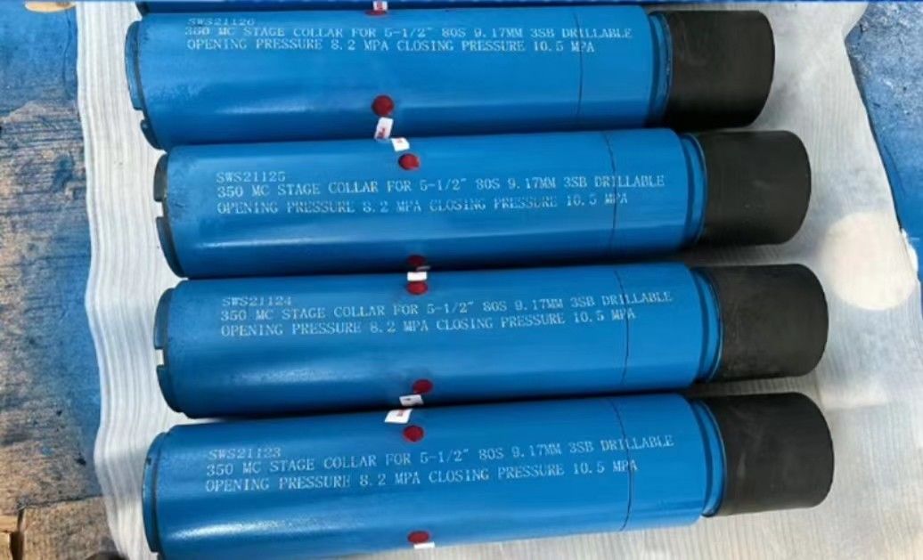 API ISO Standard 7 L80 BTC Thread Hydraulic Stage Collar untuk cementing sumur minyak atau gas