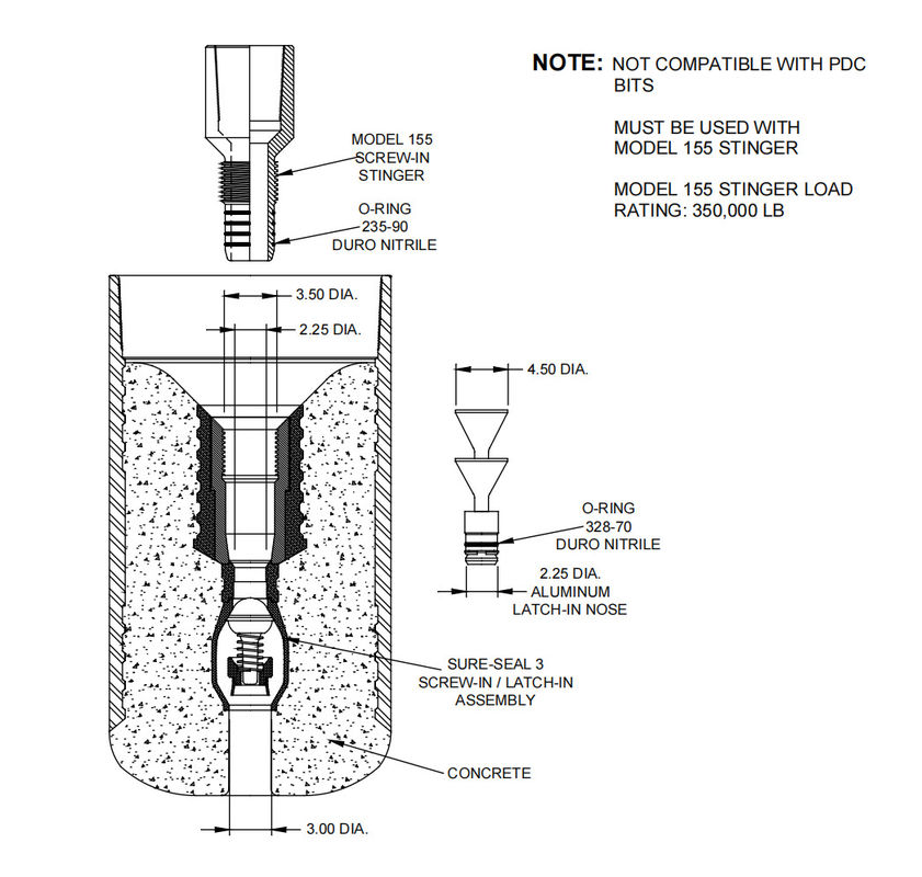 API Standar Stab Di Kolar Terapung Dan Sepatu Dengan 100% PDC Aksesoris Untuk Cementing Wells