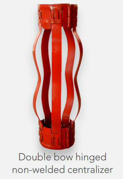 Tidak dilas Double Bow Casing Spring Centralizer Sempurna untuk arah Well Bor