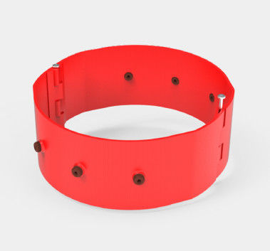 Besi Ulet Merah Stop Collar Well Casing Centralizers Dengan Kekuatan Pemulihan Tinggi