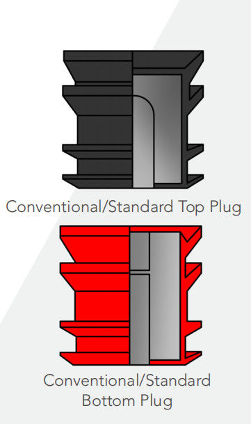 4 1/2 PDC Pengeboran Cement Rubber Plug untuk Oil&Gas Well Cementing