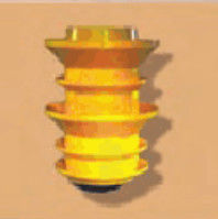 4 1/2 PDC Pengeboran Plastik Cored Non Rotating Cement Plug untuk Oil&Gas Well Cementing