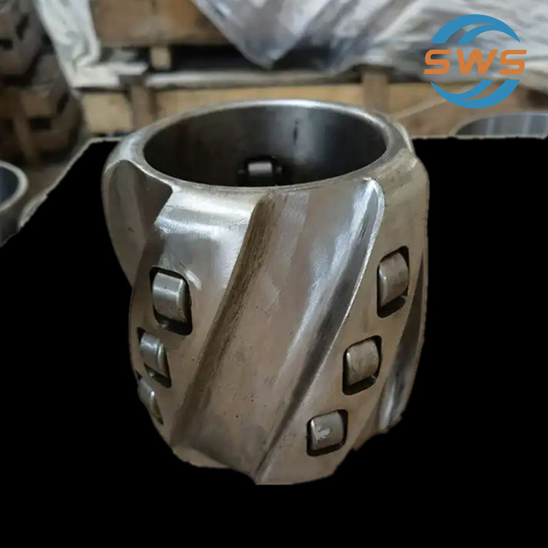 API 10D 4 1/2 Meningkatkan Kualitas Cementing Casing Spring Roller Centralizer untuk directional well bore