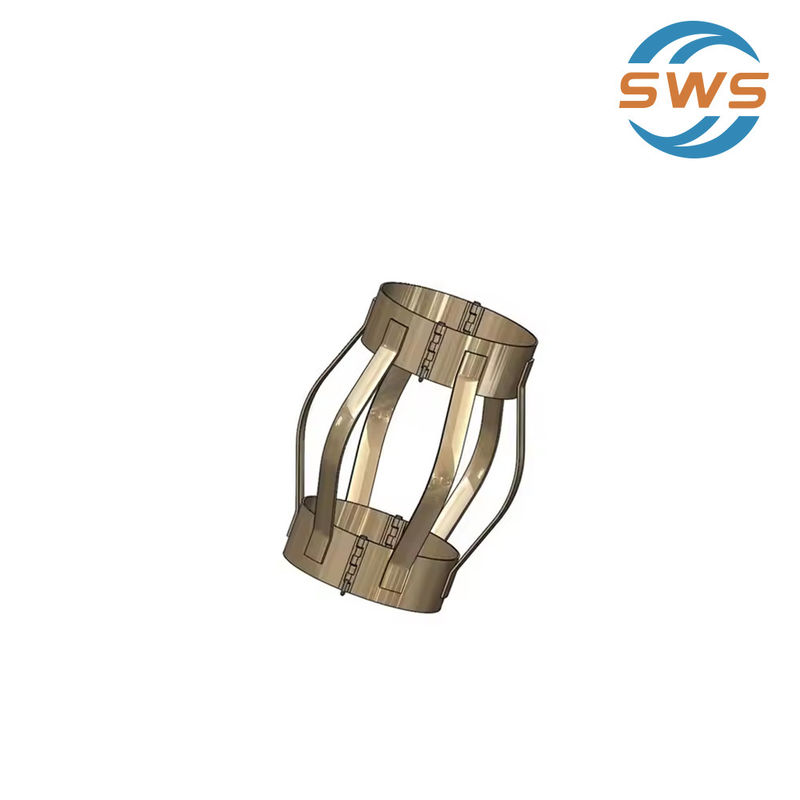 API Standar Perkakas Cementing Lapangan Minyak Casing Aksesoris Bow Type Spring Centralizer