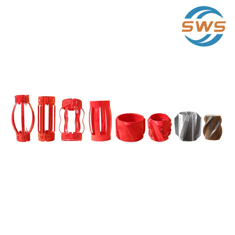 API 10D 4 1/2 Meningkatkan Kualitas Cementing Casing Spring Roller Centralizer untuk directional well bore