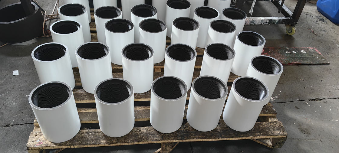Kopling casing berulir anti-vibration 9-5/8 inci 47 lb/ft l80 baja API 5ct beban dinamis 15k psi