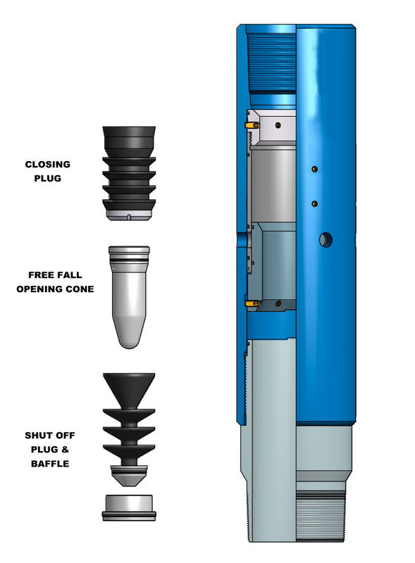 API ISO Standard 9-5/8 P110 BTC Thread Mechanical Stage Collar untuk cementing sumur minyak atau gas