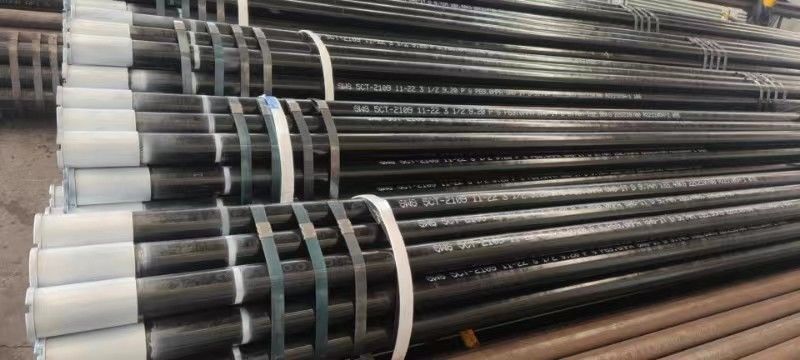 API 5CT Standar 13-3/8 STC LTC L80 C95 Tabung Baja Karbon Dan Casing Lengkap Dengan Cincin Keamanan Dan Dengan Puting