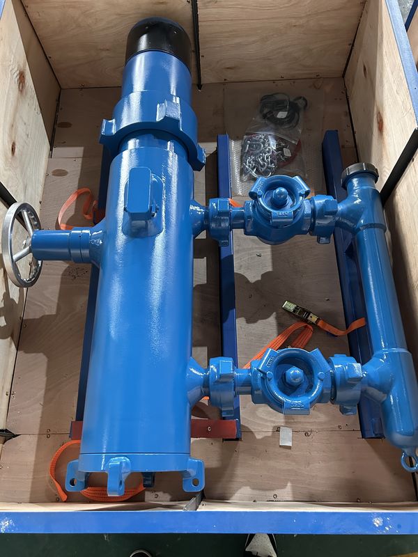 13-3/8' API Casing BTC Buckle terhubung 54Mpa Tes Tekanan Double Plug Cementing Kepala Dengan Packing Kayu 810KG