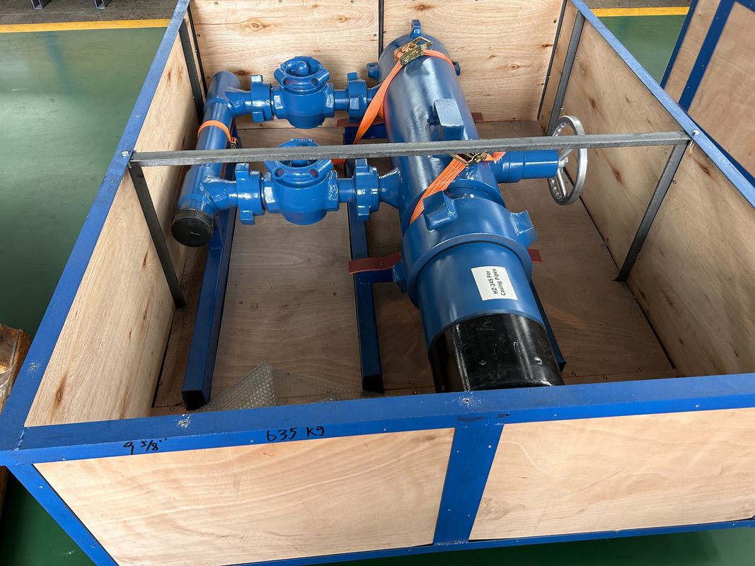 13-3/8' API Casing BTC Buckle terhubung 54Mpa Tes Tekanan Double Plug Cementing Kepala Dengan Packing Kayu 810KG