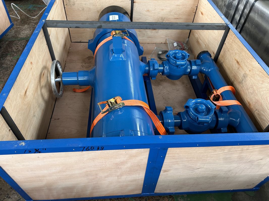 6-5/8' API Casing LTC BTC Buckle terhubung 21Mpa Tekanan Kerja Double Plug Cementing Head With Wooden Packing 500KG