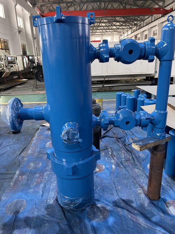 5-1/2' API Casing LTC BTC Buckle terhubung 35Mpa Tekanan Kerja Single Plug Cementing Head