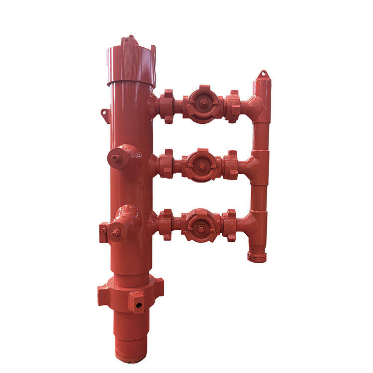 5-1/2' API Casing LTC Buckle terhubung 35Mpa Tekanan Kerja 54Mpa Tekanan Uji Double Plug Cementing Head