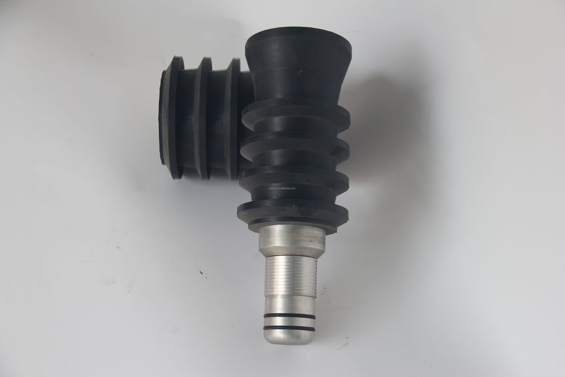 Anti-rotasi Cementing Bottom Plug Oil-Cementing Rubber Plug dengan inti plastik untuk penggunaan pompa lumpur