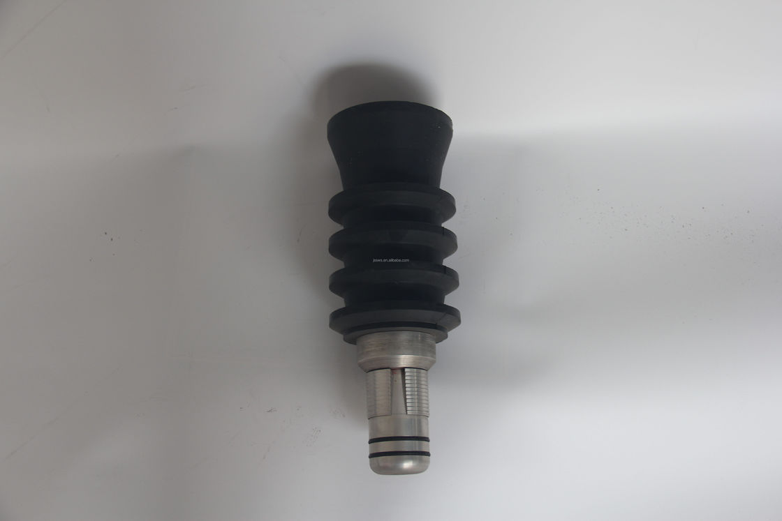 Anti-rotasi Cementing Bottom Plug Oil-Cementing Rubber Plug dengan inti plastik untuk penggunaan pompa lumpur