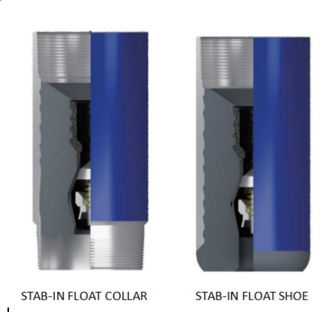API 5CT Non-rotating Downhole Alat semen 20 Thread Khusus P110 Collar Float dan Float Shoe dengan Casing Pipe